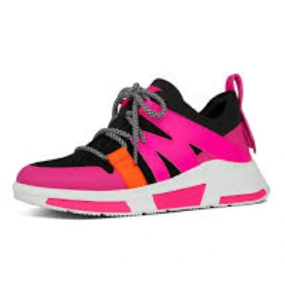 Fitflop Athletic Sneakers in Pink Black‎ Size 11
